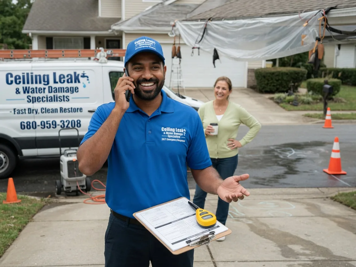 Ceiling Leak Cleanup Columbus, OH FAQs